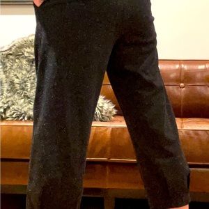 Oak and Fort speckled charcoal pants. Comfy and dressy.